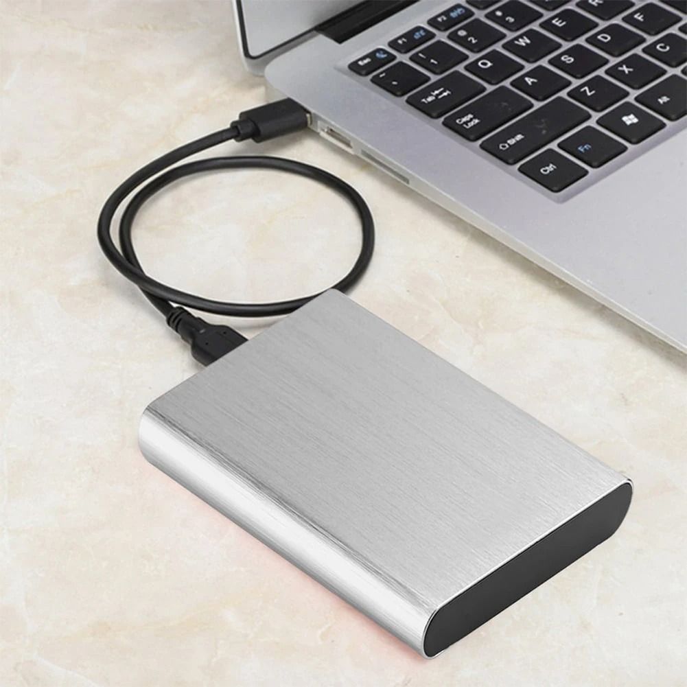 2.5 Inch Portable Hard Drive USB 3.0 External Hard Drive 2TB Metal Plug and Play for Macbook Tablet Computer