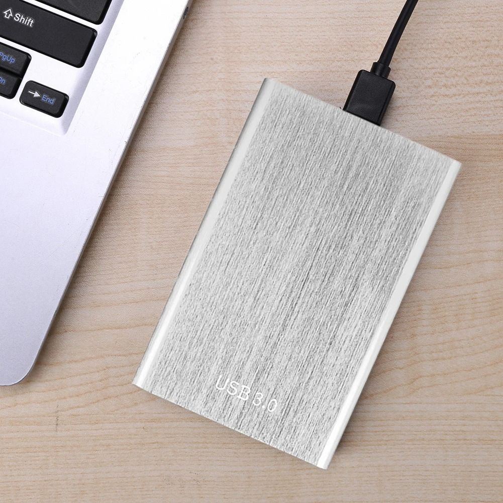 2.5 Inch Portable Hard Drive USB 3.0 External Hard Drive 2TB Metal Plug and Play for Macbook Tablet Computer