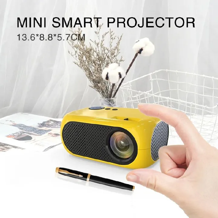 M24 Mini Portable Projector 480*360P USB HDMI Supports 1080P Halloween Children Gift Home Theater Outdoor LED Mini Projector
