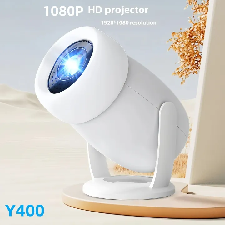 2026 Smart Projector 1080P Portable Android13 HY400 Pro Plus WiFi Game Mini 4K Video Projectors with LED LCD