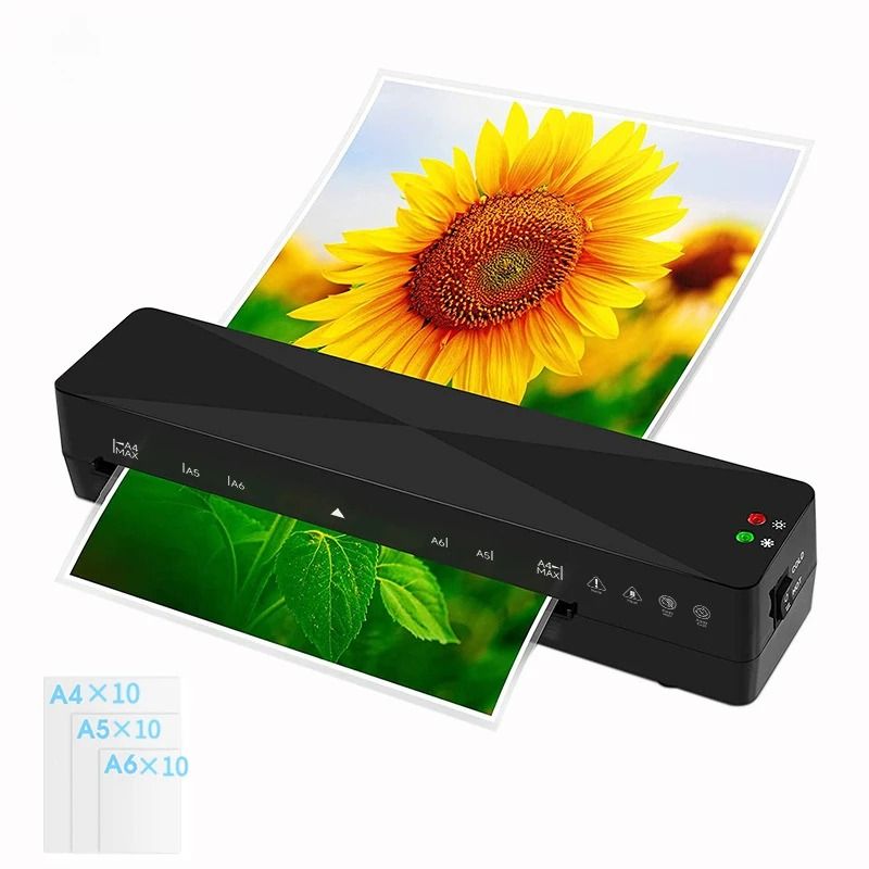 FNL001 laminating machine for office and home use, suitable for cold and hot double plastic of documents and photos below A4