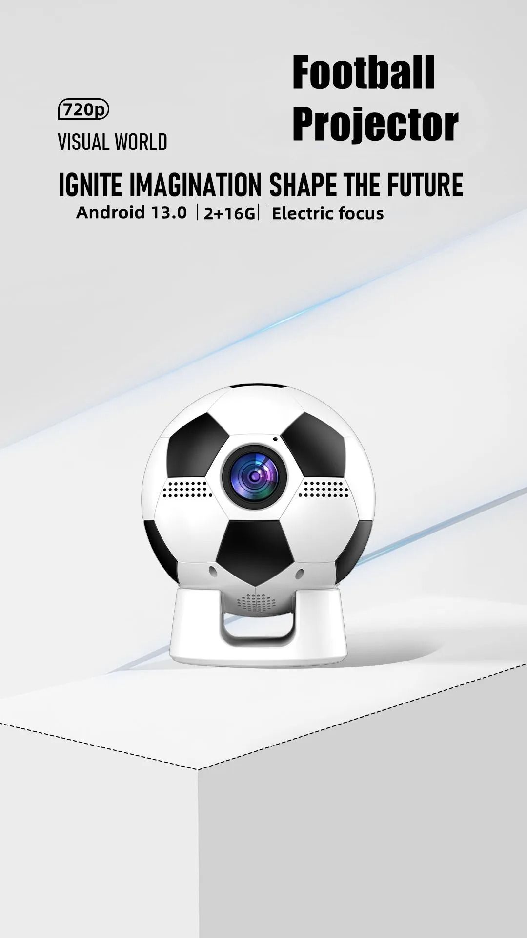 Football projector YT600. Good choices for gift giving. Attract football fans. Mini projectors do not take up space