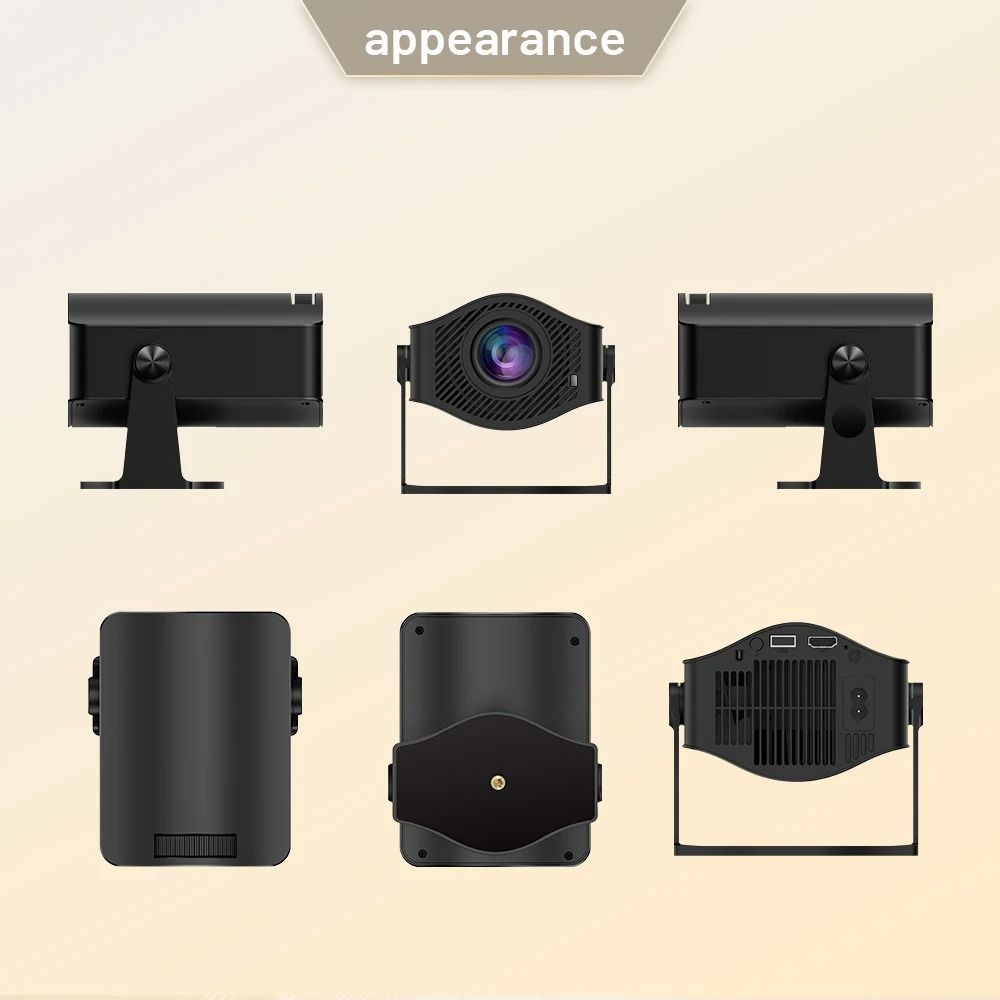Android 11 HM400 Pro Projector Light Source LED Display Large Screen Dual Wi-Fi6 BT5.2 720P Portable Cinema Projector Upgraded