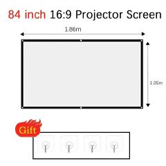 Projectors Screen Fabric Projector Cloth Anti-light 60 72 84 100 120 150inch Home Outdoor Office Simple Curtain Accessories