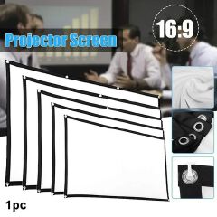 Projectors Screen Fabric Projector Cloth Anti-light 60 72 84 100 120 150inch Home Outdoor Office Simple Curtain Accessories
