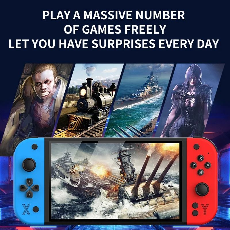 G90 Portable Handheld Game Console for PSP/PS1 7-Inch 64GB 4000mAh High-Definition Screen Retro TV Gaming Console Best Choice