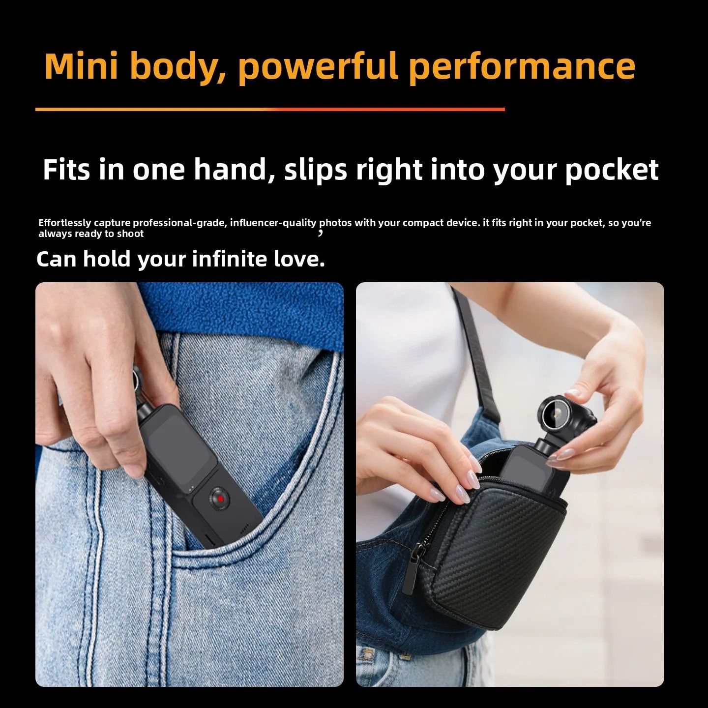 5K Pocket Action Camera 270° Auto Rotatable Stabilization Touch Screen Sports DV Bodycam 4X Zoom Portable Digital Video Recorder