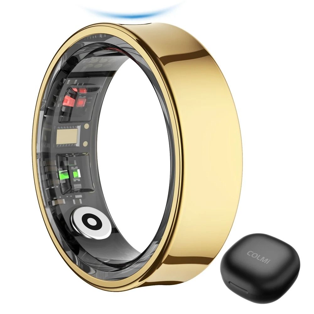 2026 COLMI R09 Smart Ring Men Women with Charging Case, Body Temperature Health and Sleep Monitor For Xiaomi Samsung Phone