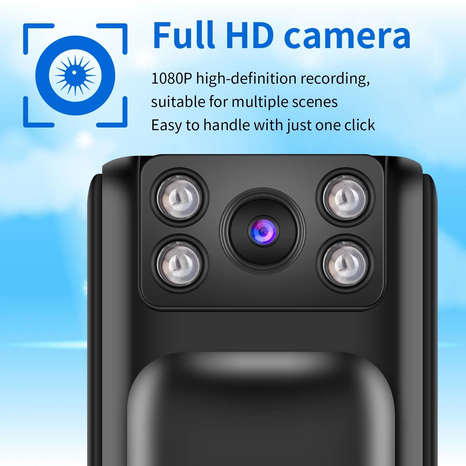 ZC-M6 HD 1080P Mini Body Camera Infrared Night Vision Camcorder Portable Digital Video Photo Voice Meeting Recorder Surveillance