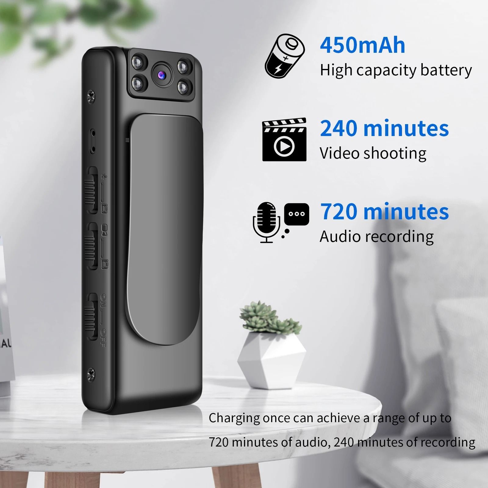 ZC-M6 HD 1080P Mini Body Camera Infrared Night Vision Camcorder Portable Digital Video Photo Voice Meeting Recorder Surveillance