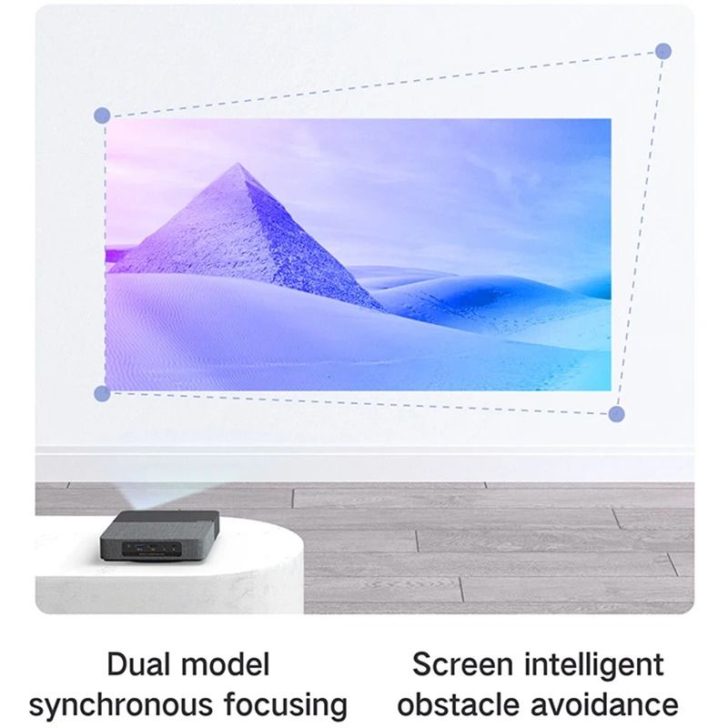 S5 Laser Projector FHD 1080P 1100ANSI Lumens Beamer Portable Mini For Home Smart Theater ALPD Bluetooth Outdoor Cinema