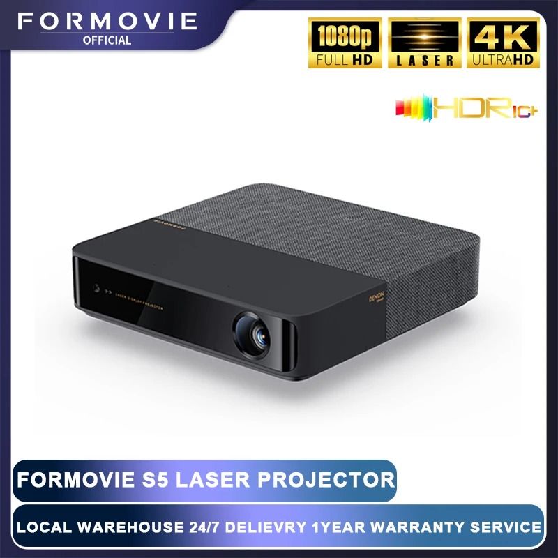 S5 Laser Projector FHD 1080P 1100ANSI Lumens Beamer Portable Mini For Home Smart Theater ALPD Bluetooth Outdoor Cinema
