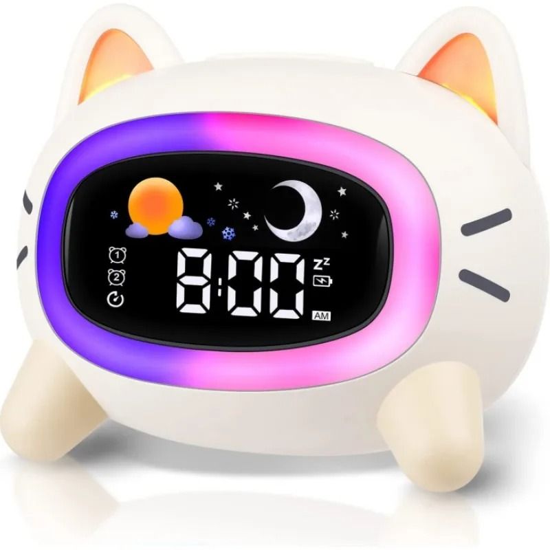 Alarm Clock for Kids Ok to Wake Children with Sleep Training and Sound Machine Birthday Gift for Boy Girls