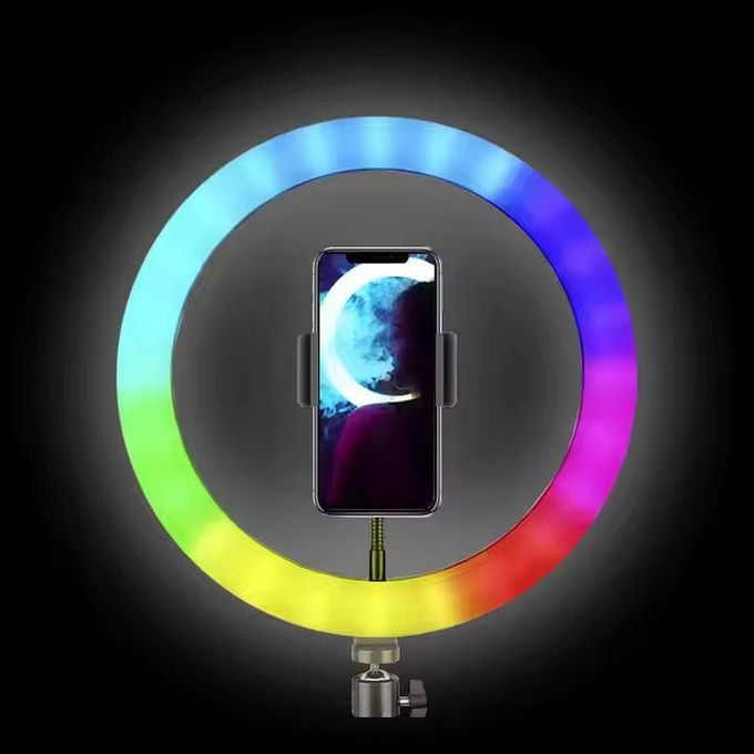 14inch RGB Multi Color Photography Selfie Video Ringlight Led RGB Ring Light With 2.1M Tripod Stand