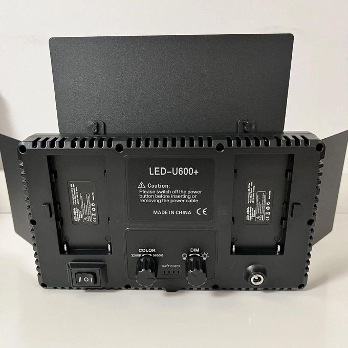 Universal Professional Photo And Video PRO Led 600 Light With 2 Batteries, Charger And Direct Power Adapter