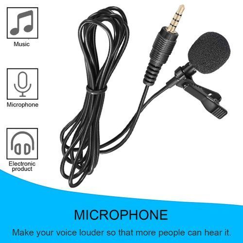 Lavalier Mini Lavalier Mic Tie Clip Microphones Smart Phone Recording PC Stage Performance Wireless Microphone Dynamic Microphone Wired