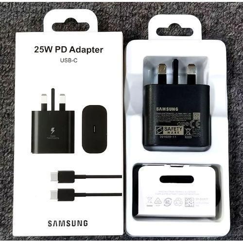 Samsung Fast Charger 25W USB C Type C To C Full Wall Charger Super Fast Adapter Android Phone Charger For Galaxy A16, A15 5G A14 A13 A53 A54 A55 A06 A04s A05s A12 A52 S25 S24 S23 S22 S21 S20 S10 Z Fli