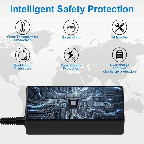 HP Original 65W USB C Laptop Charger AC Adapter Replacement for Spectre X360, Spectre, Elitebook x360, Elitebook, Envy, Chromebook, Elite x2, ProBook Travel Type C (Fit with 3 Pin Power Cable)