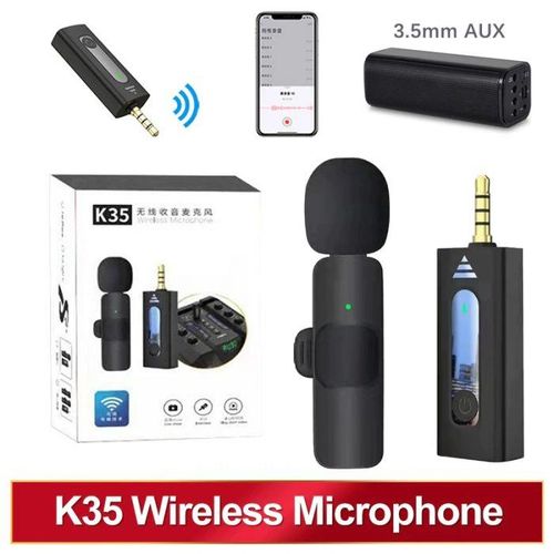 K35 Plug-and-Play Wireless Lavalier Mic – Professional Audio Solution for Mobile Creators