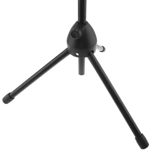 Adjustable Tripod Base Microphone Stand, With 2 Mic Holders