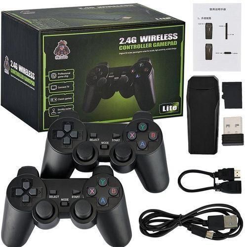 Game Stick Lite Portable TV Video Game Console with Dual 2.4G Wireless Controllers – HDMI Plug & Play, Retro Gaming, 10,000+ Classic Games