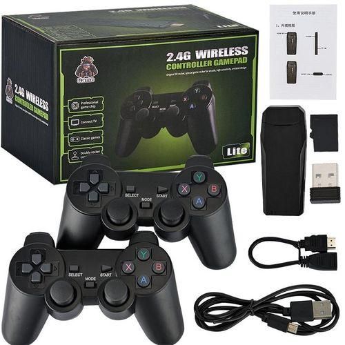 Game Stick Lite Portable TV Video Game Console with Dual 2.4G Wireless Controllers – HDMI Plug & Play, Retro Gaming, 10,000+ Classic Games