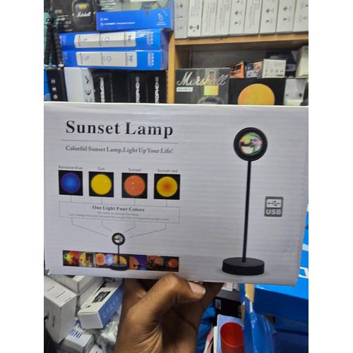 Remote Control Sunset Lamp Projector RGB Sunset Lamp 16 Colors USB LED Sunset Light For Live-Stream/Photography