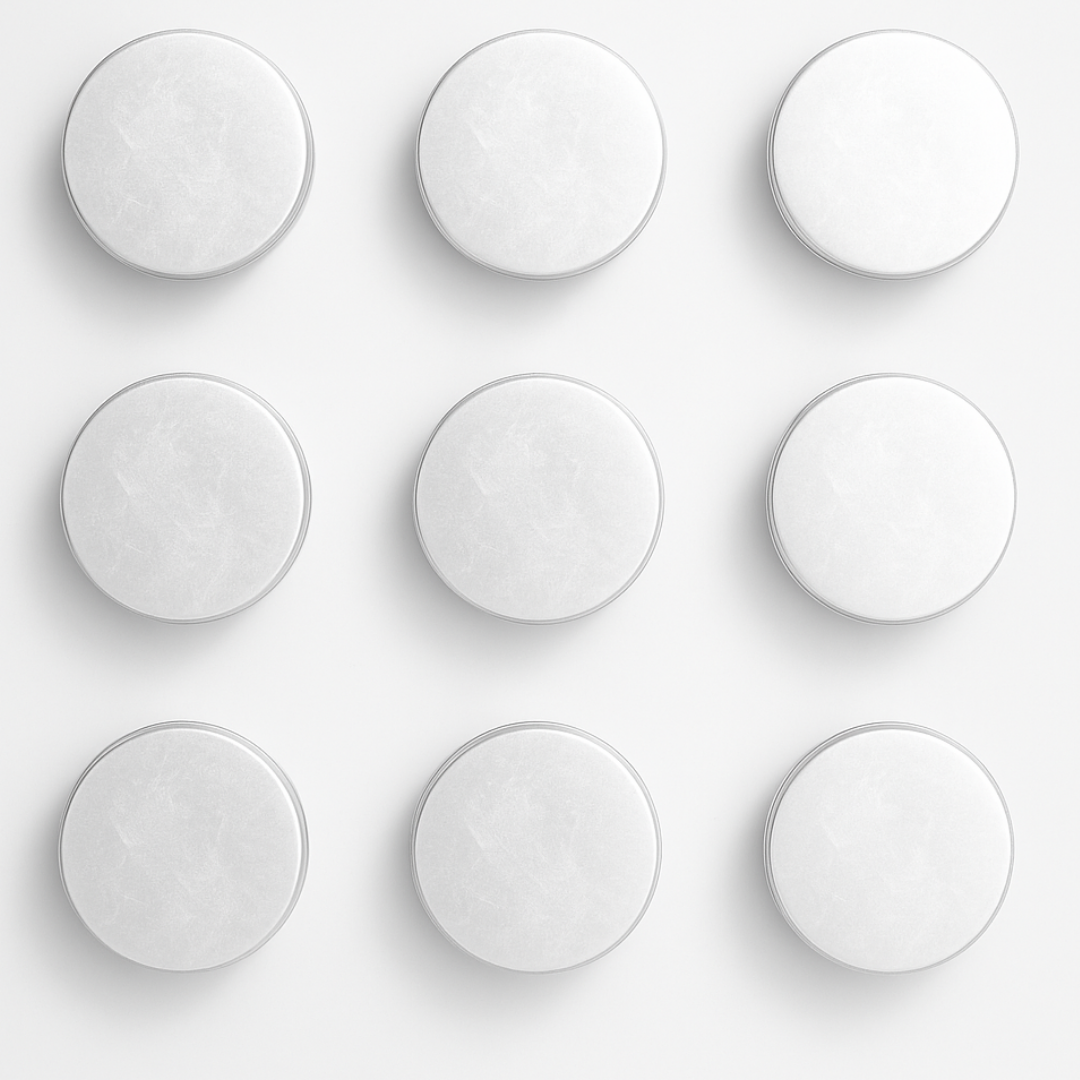 Greenpack Organics’ Aluminum Tin with Screw Lid - Perfect for lip balms, creams, and solid products,