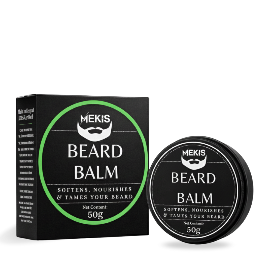 Mekis Beard Balm - 50g,Tames flyaways and frizz for a neat look,Softens coarse beard