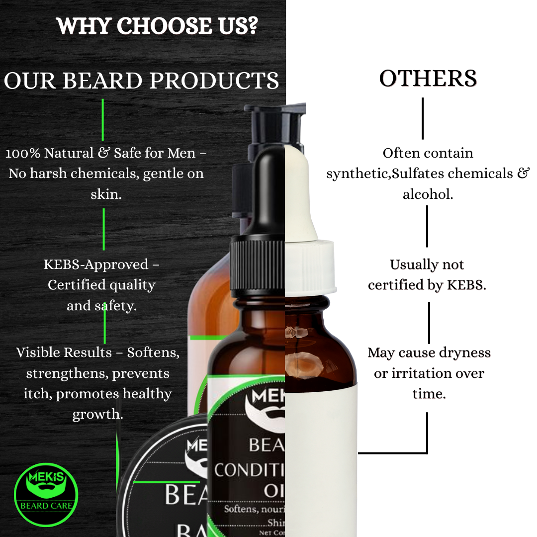 Mekis Beard Conditioning Oil - 15ml, with Jojoba ,Argan & Vitamin E,  Nourish. Strengthen. Command Presence.