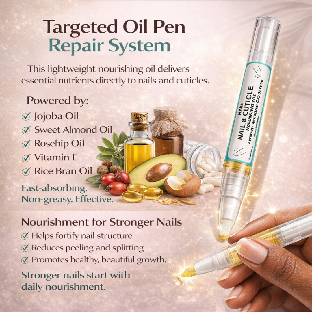 Mekis Nail & Cuticle Nourishing Oil Pen - Helps restore strength, softness, and a naturally healthy shine.