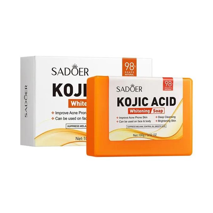 SADOER OFFER Kojic Acid Anti Acne Soap Oil Control Brightening Bar Soap Anti Dark Spot Dedicated Skin Deep Cleaning Bathing Soap