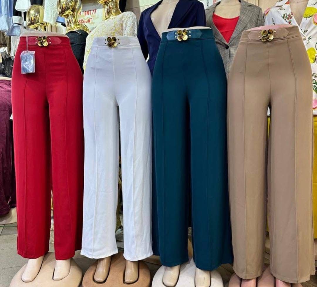 Elegant Wide Leg Palazzo Trousers for Women