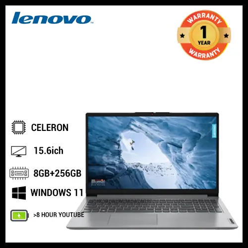 Brand NEW Lenovo Ideapad 1 Celeron N4020 8GB RAM 256GB SSD | 15.6'' Inch HD display School & Business Laptop Computer Notebook Windows 11 New Laptops Lenovo Laptop