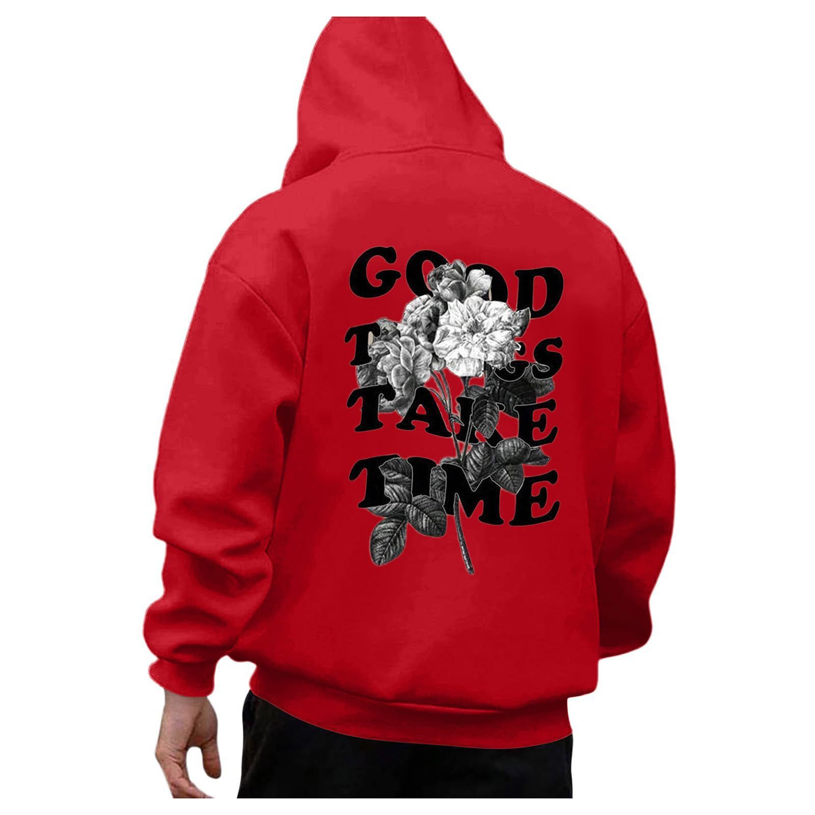 European and American men's hoodie 2024 autumn and winter new item large size loose hooded long sleeved men's hoodie factory wholesale cross-border