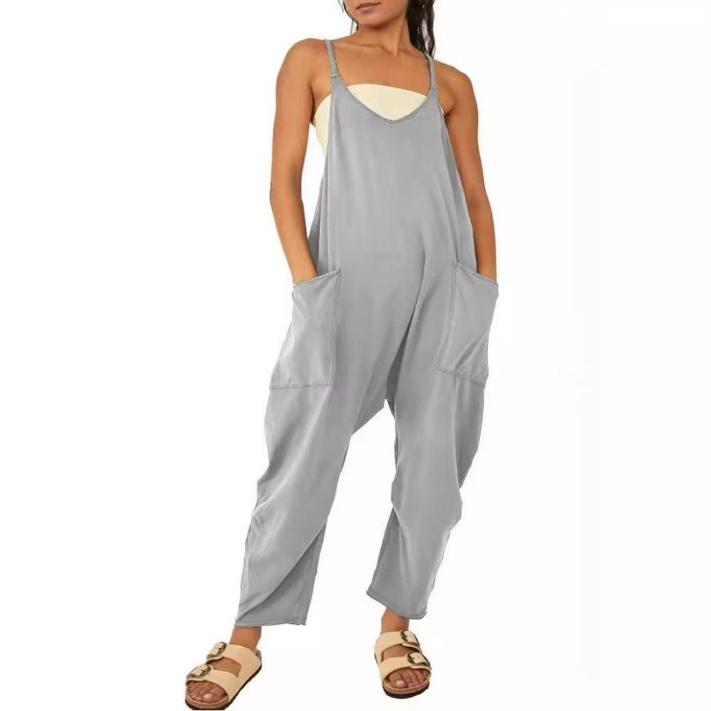 Jumpsuits Dressy Rompers Womens Casual Jumpers Summer Cruise Vacation Outfits Shorts Overalls 2024 Fashion Maternity Clothes dark grey L