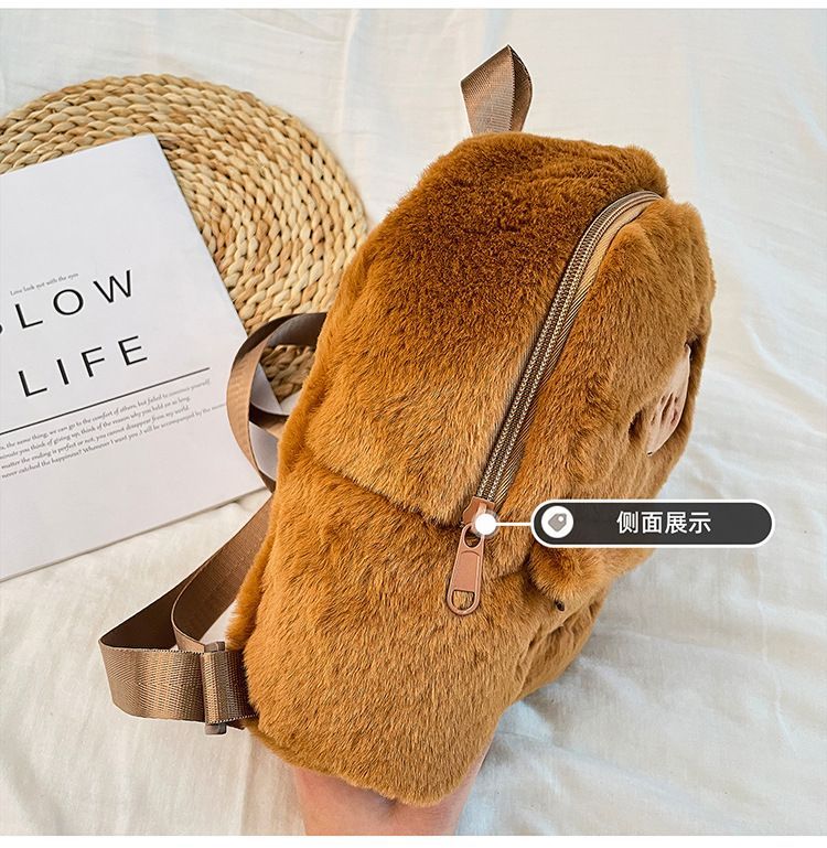 1 Pc Large Capacity Cute Capybara Pattern School Bags For S. Lively Student Bag With Multi Pockets.Fashionable School Bag. Backpack, School Bag, Bag, Backpack, Toddler Backpack, Mini Backpack, Small B