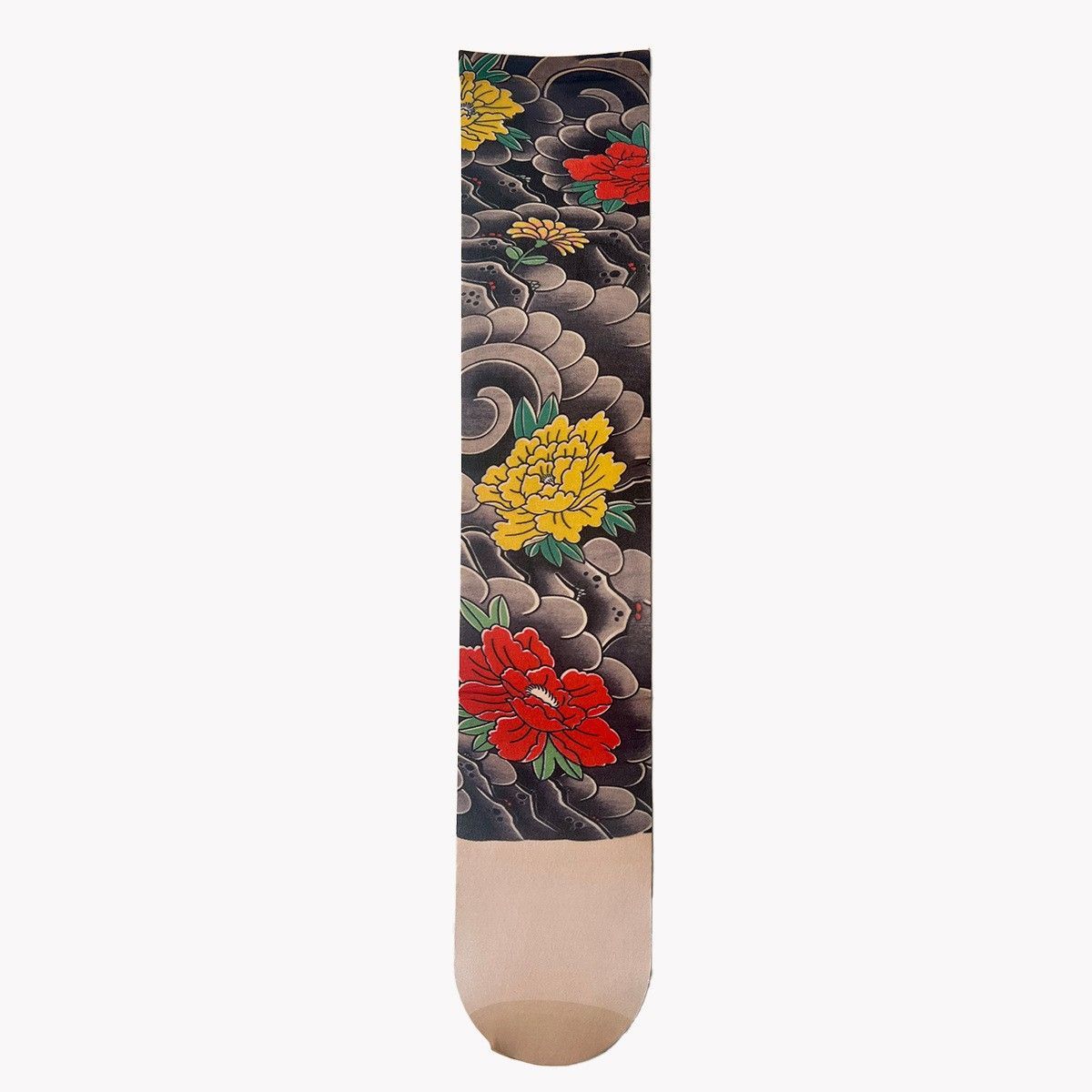 2*Sets 360 ° digital printed leg tattoo single tube stockings trendy summer thin cut anti hook stockings