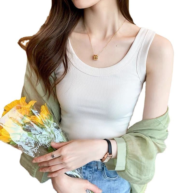 Strap vest for women, inner layer, 2022 early spring summer new slim fit base shirt, women's outer layer sleeveless threaded T-shirt