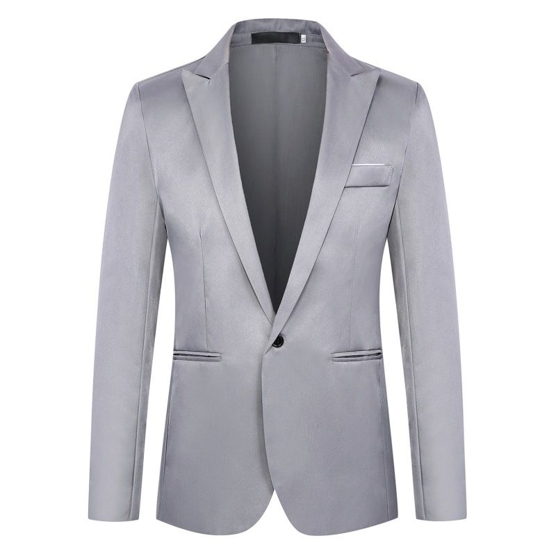 Foreign trade fashion casual blazer men's 2025 slim business suit jacket men's one-button small suit men 01 M