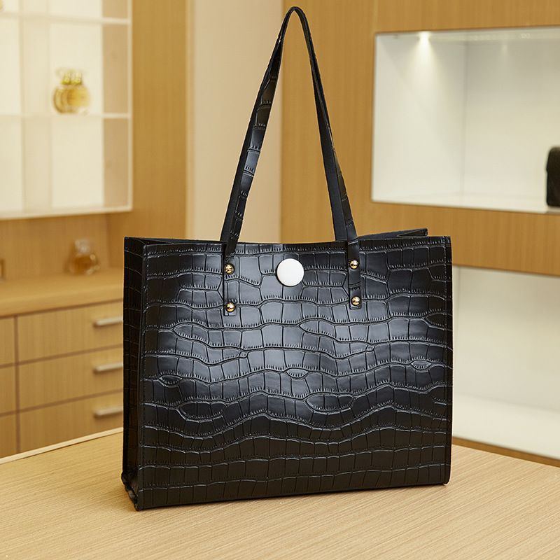 2025 Retro Crocodile Pattern Handheld Tote Bags | Casual Trendy Single Shoulder Women's Bag | Underarm Bag