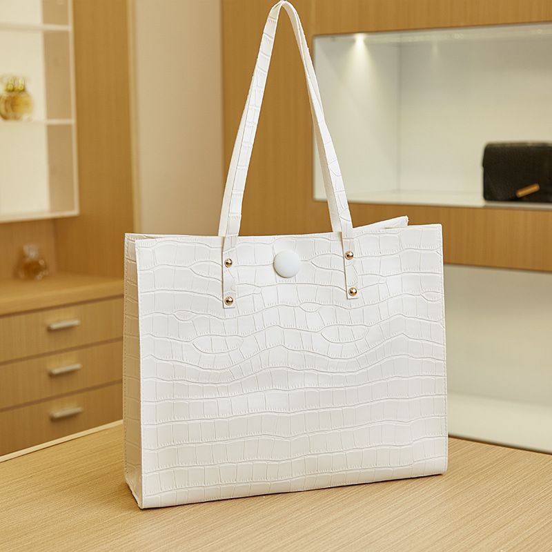 2025 Retro Crocodile Pattern Handheld Tote Bags | Casual Trendy Single Shoulder Women's Bag | Underarm Bag