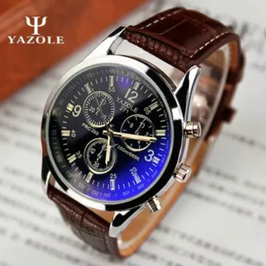 Men Leather Watch Man Luxury Quartz Stainless Steel Wrist Watches Mens Wristwatch For Male Fashion Quartz Analog Valentine Gift Black Black one size
