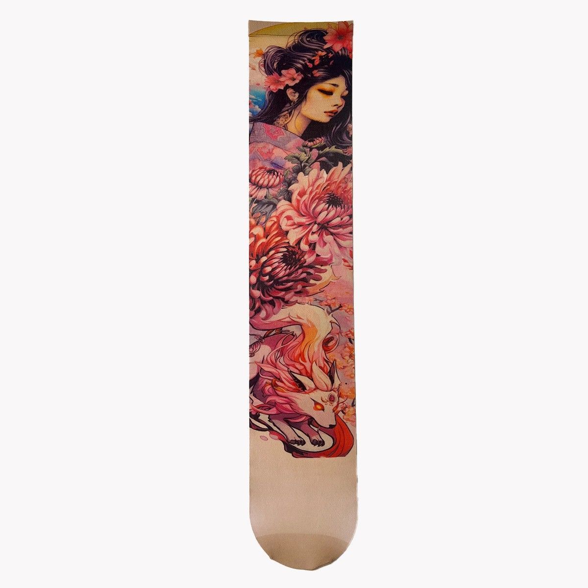 2*Sets 360 ° digital printed leg tattoo single tube stockings trendy summer thin cut anti hook stockings