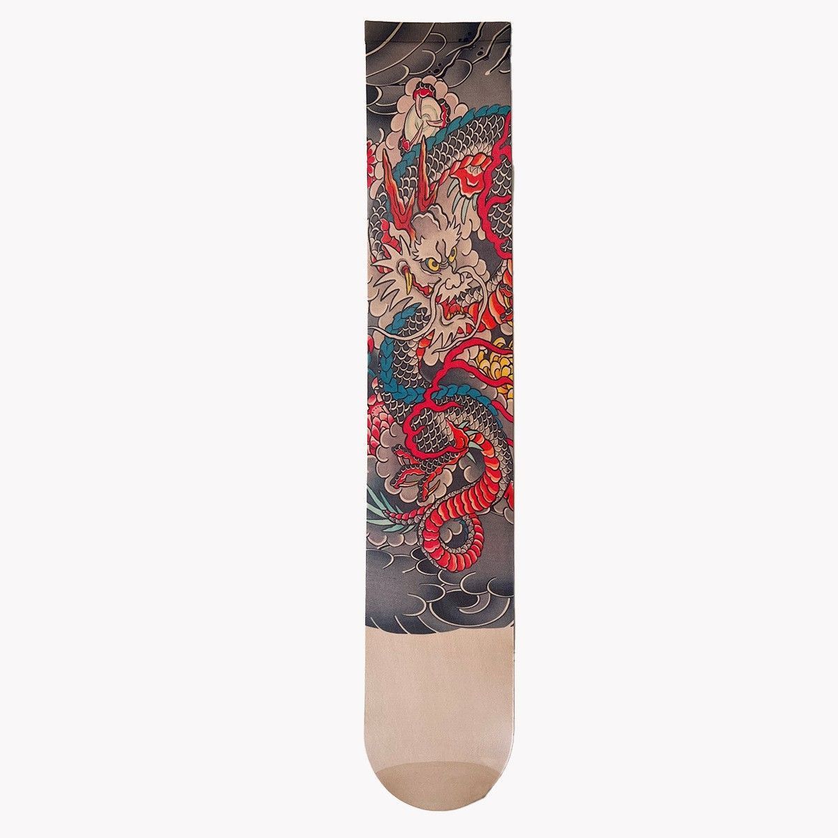 2*Sets 360 ° digital printed leg tattoo single tube stockings trendy summer thin cut anti hook stockings