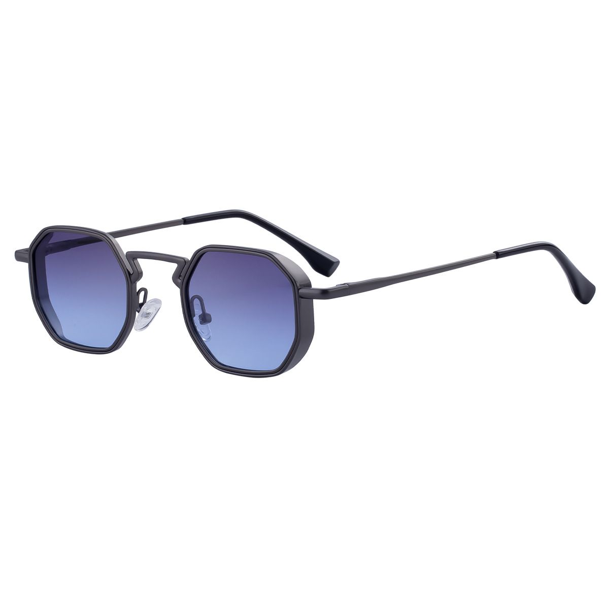 2025 New European and American Irregular Sunglasses for Men with a High Grade Feeling, Metal slingshot, Leg Sunglasses, Men's Trendy Shapes