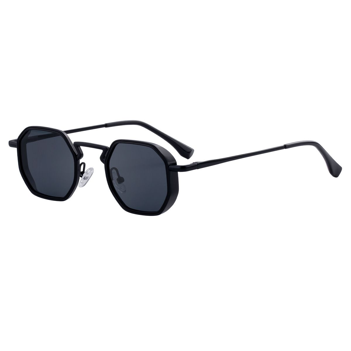 2025 New European and American Irregular Sunglasses for Men with a High Grade Feeling, Metal slingshot, Leg Sunglasses, Men's Trendy Shapes