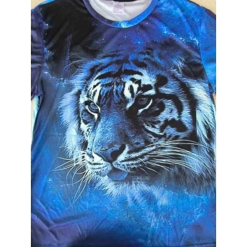 Premium 3D Printed Wolves Men's Novelty Graphic T Shirt Short Sleeve Tees Tops For Street Casual Daily 01 S