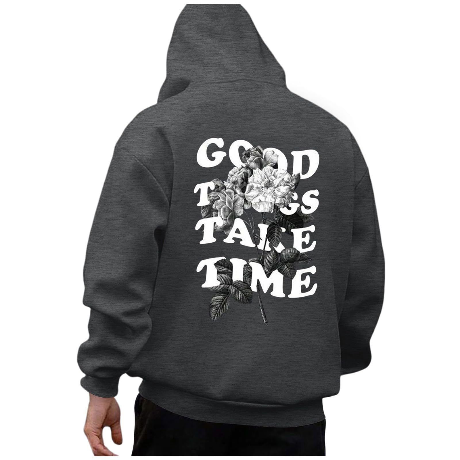 European and American men's hoodie 2024 autumn and winter new item large size loose hooded long sleeved men's hoodie factory wholesale cross-border