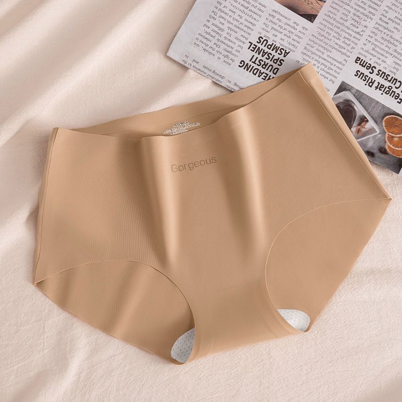 3*Sets Yoga fitness seamless underwear for women, made of 7A mulberry silk, antibacterial crotch, non buttock, women's mid waist sports triangle shorts